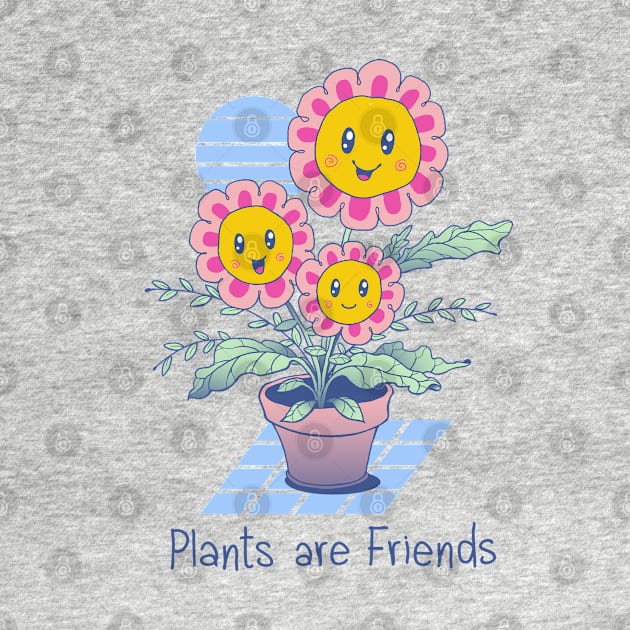 Plants are Friends! by Vincent Trinidad Art